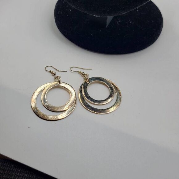 Sterling Silver Groovy Circular Hoop Earrings - Picture 1 of 3